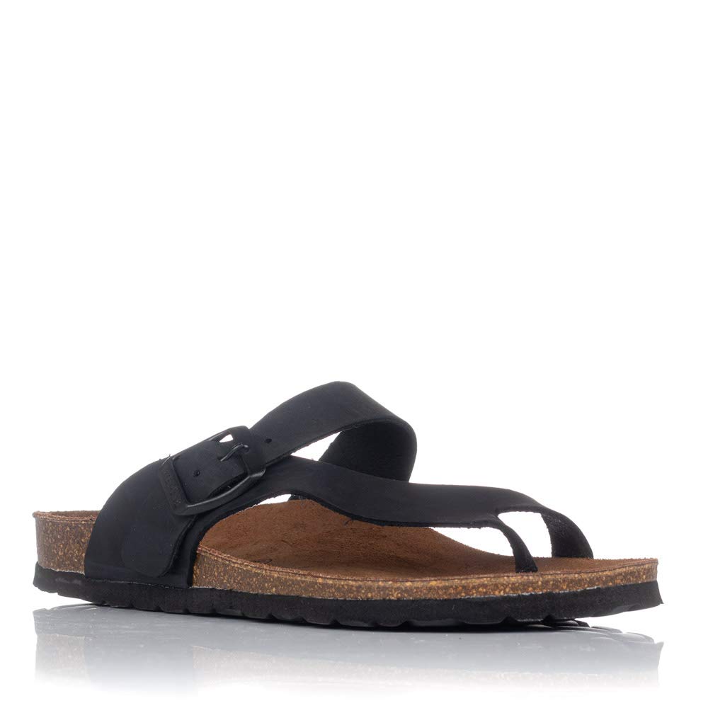 Inter BiosInterbios 7119 Flat Sandals, Black, Size: