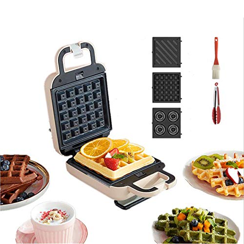 Liven 3-In-1 Breakfast Maker Non-Stick Coating Waffle Maker Electric Waffle Maker Machine Mini Paninis Press Grill #TOP2