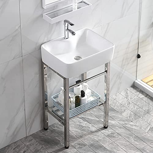 Lavabo rectangulaire en porcelaine VES pour optimiser une buanderie