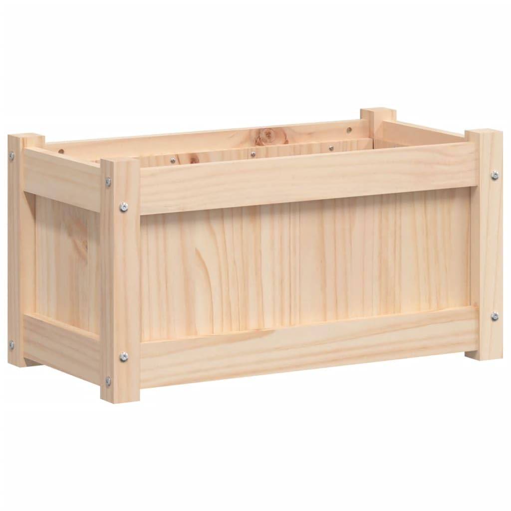 Pflanzkübel aus massivem Kiefernholz 60x31x31 cm, wetterfest und winterhart, ideal für Gemüse, Blumen, Kräuter, Balkonkasten, Terrasse, Indoor und Outdoor Nutzung