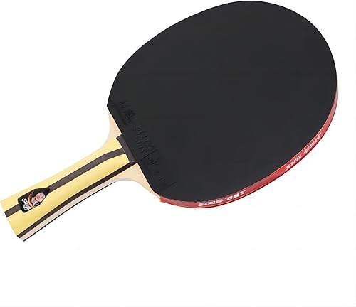 Miniatura 4 de DHS Raqueta de tenis de mesa 4002, pala de ping pong, raquetas de tenis de mesa - Shakehand con protector de goma LANDSON