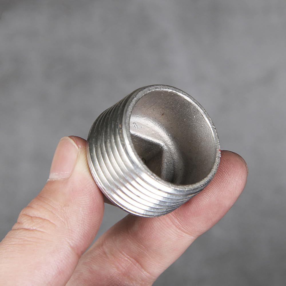 1/8" 1/4" 3/8" 1/2" 3/4" 1" 2" 3" 4" Male Squrae Head End Plug Cap 201 304 316 Stainless Steel Pipe Fitting Water Gas Oil NWPNLXEA(BSPT SS201,SQUARE HEAD_2-1/2")