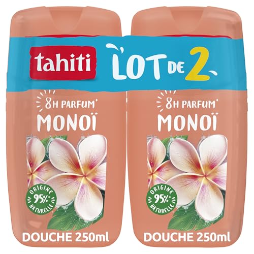 TAHITI - Gel Douche Parfum 8h Monoï - 250 ml x2