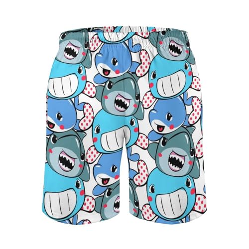 Maillot de bain séchage rapide style cartoon shark taille S