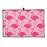 neil Banek Soft Microfiber Golf Towel Pink Flamingo Breathable Chilly Towel - for Yoga, Sport, Runni