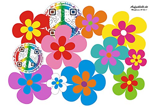 aufgeklebt.de Pegatina Adhesiva, diseño Floral: Mini Flowers 08-51 pcs