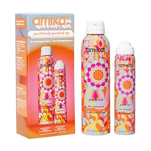 amika positively perked up dry shampoo duo | gift set for refreshing hair between wash days