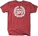Mini Cooper Vintage Wreath Logo Graphic T Shirt for Men Medium Heather Red