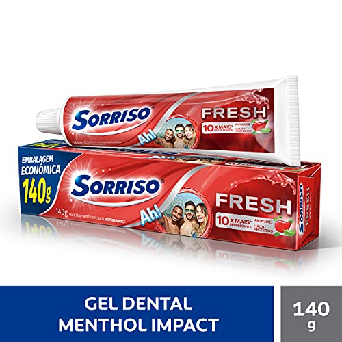 Creme Dental Sorriso Fresh Menthol Impact 140g Embalagem economica! Leve mais por menos