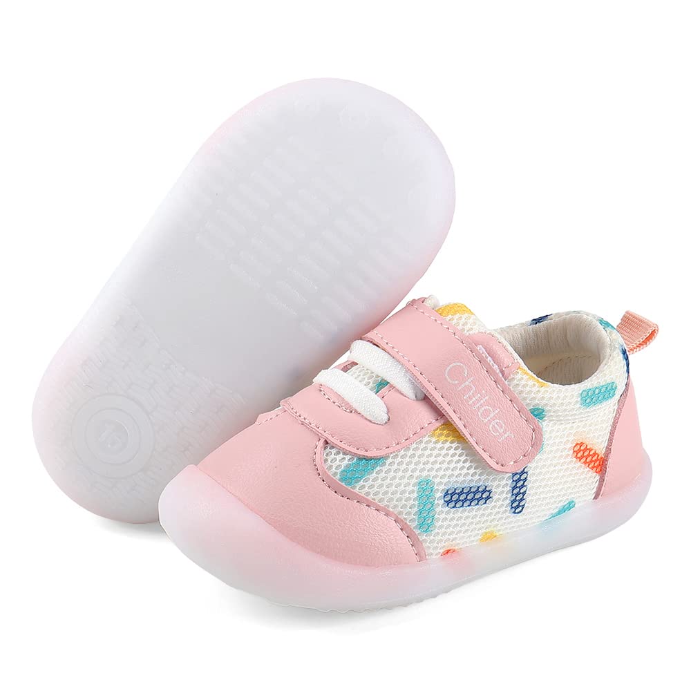 MASOCIO Unisex Zapatillas Bebé Niño Niña Zapatos Primeros Pasos con Suela Goma Antideslizante