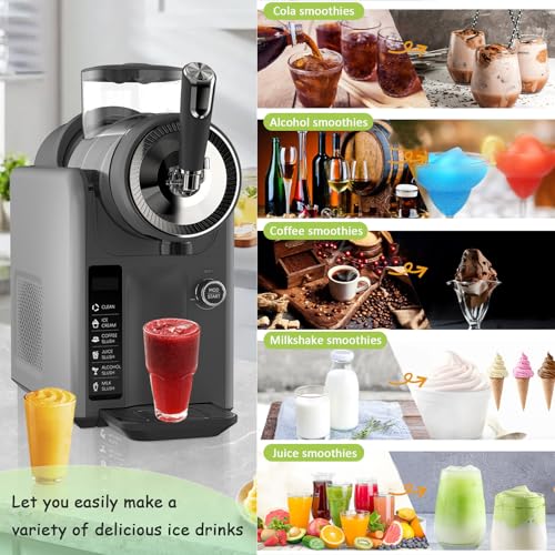 Giuggiolared Slush-Maschine, 1,8 l/68 oz Frozens Drink Maker und Slush-Maschine mit 5 Voreinstellungen, automatischer Reinigungsfunktion, Slush-Maker für Margaritas, Frappés und Slushies – Bild 8