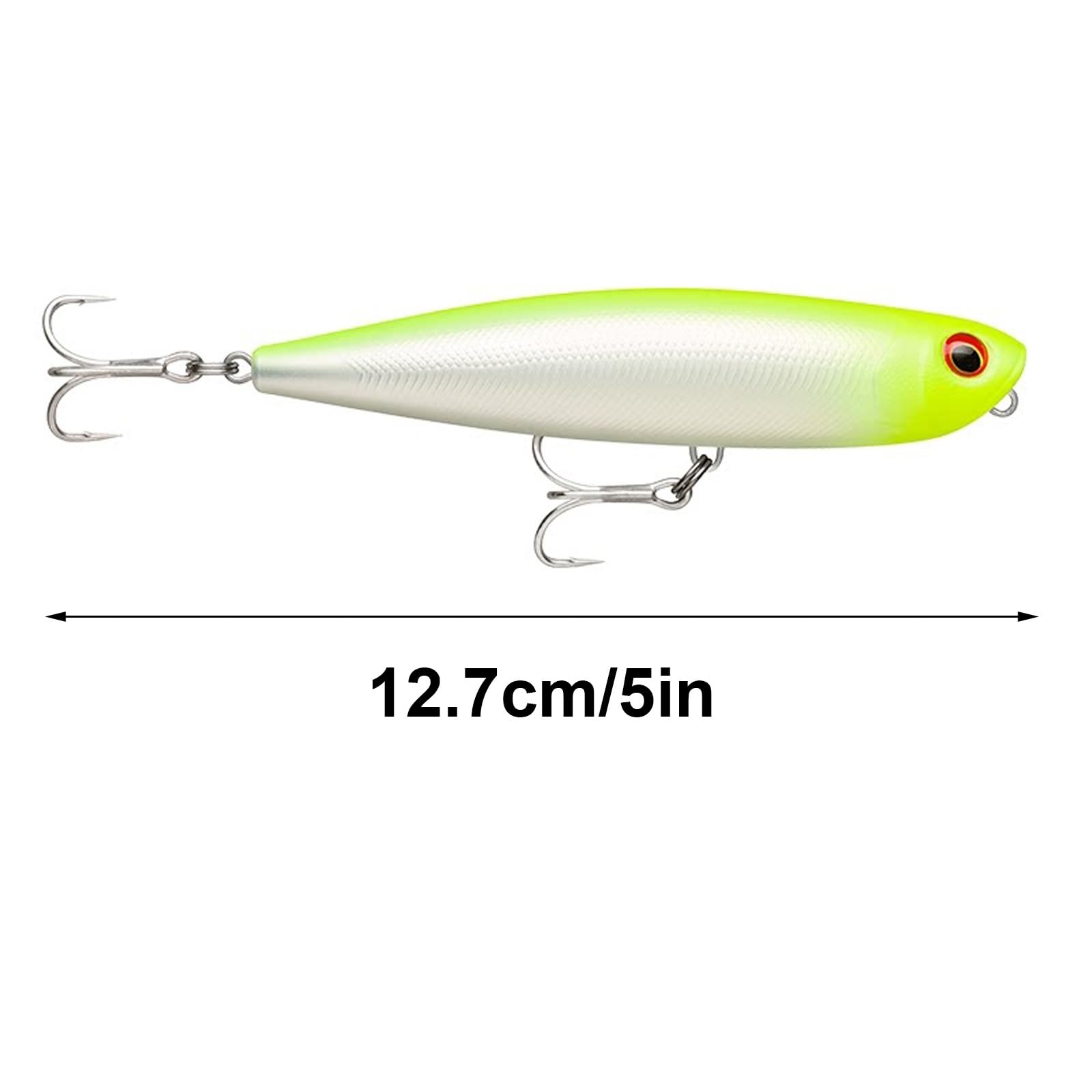 Ce Leurre Dur Flottant À Lancer Long Présente Un Corps Équilibré et Un Hameçon Ultra-Pointu, Ce Qui Le Rend Adapté Aux Brochets, Bars et Poissons Mandarins