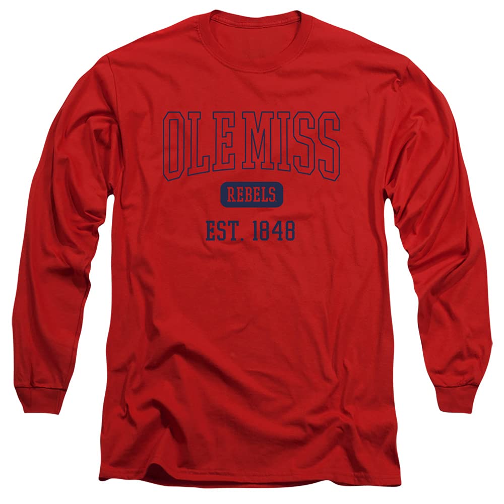 University of Mississippi Official Est. Date Unisex Adult Long-Sleeve T Shirt