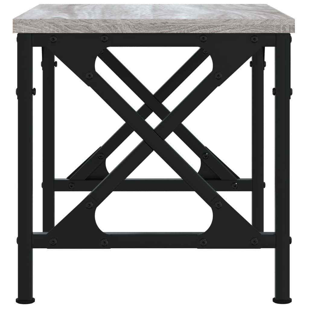 vidaXL Support d'Imprimante, Organisateur de Dossiers avec Pieds Réglables, Étagère de Rangement Bureau Intérieur, Sonoma Gris Bois d'Ingénierie