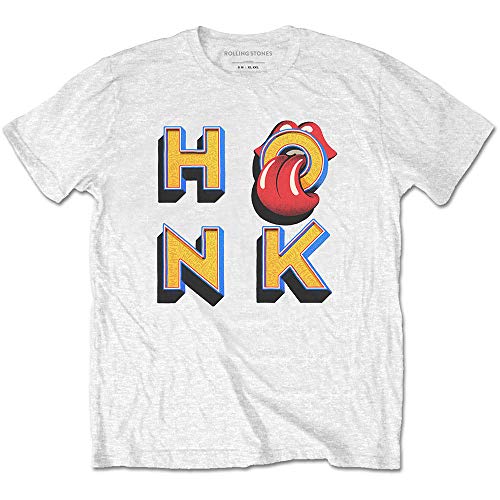 Image of The Rolling Stones Honk Letters White Official Tee T-Shirt Mens Unisex (Small)