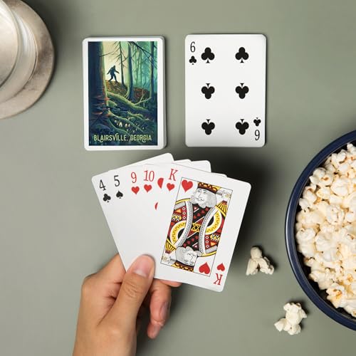 Baraja de Poker 52 Cartas Estilo Bigfoot en Bosque miniatura 2