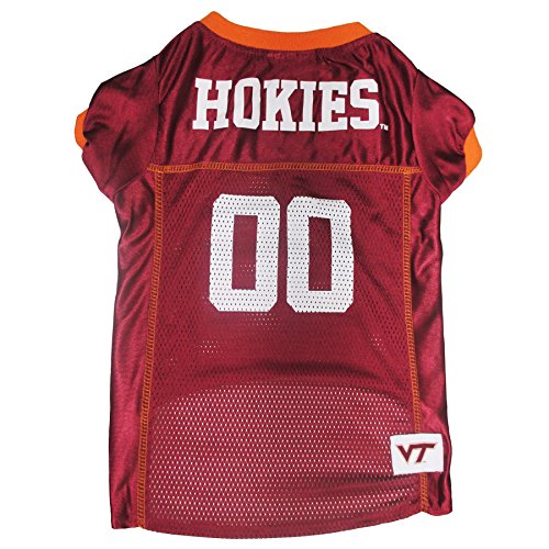 Image of Pets First Collegiate Virginia Tech Dog Mesh Jersey, Small