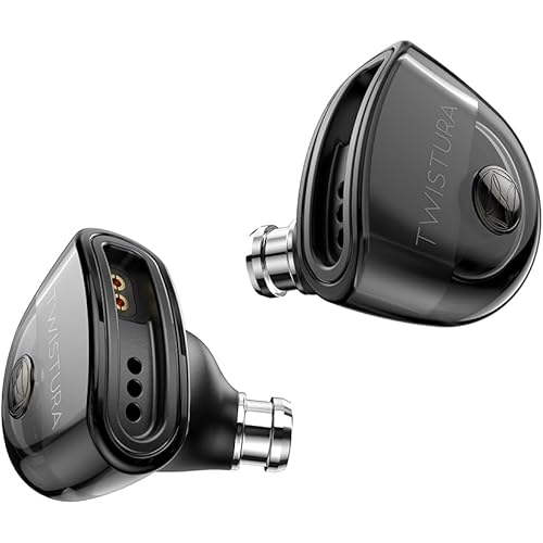 TWISTURA D-Minor In-ear Headphones with Microphone, 10mm Dynamic Driver Earbud Headphones, Noise Isolation Wired Earphone with Interchangeable Sound Tube Filter Mouthpiece, Wired Ear Buds for Phone,PC