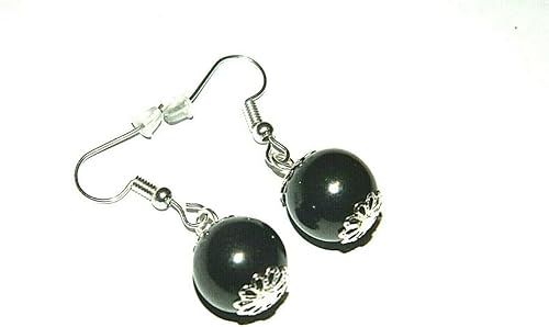 Miniatura 6 de ARETES SHUNGITE 0.472 in perlas