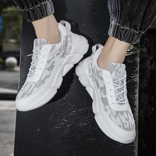 Image of Mens Slip On Walking Shoes Non Slip Running Shoes Lightweight Breathable Tennis Sneakers Fashion Casual Gym Trainers