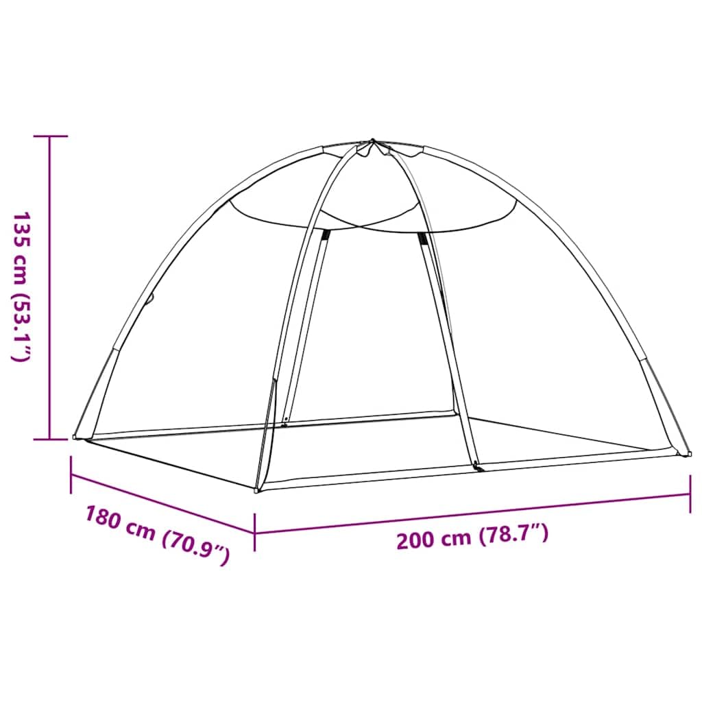 Moskito-Netzzelt Mongolisch schwarz 200 x 120 mit Fiberglasstangen und Polyesternetz, für Einzelbett, Camping, Outdoor, Reise und Schlafzimmer