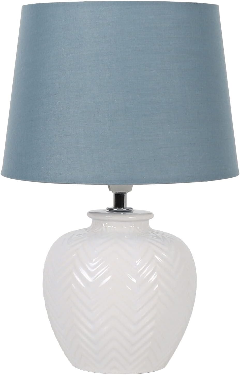 WiseAccordio Cosy White Table Lamp Bedside, White Table Lamp for