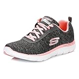 Skechers Women's Flex Appeal 2.0 Sneaker, Black Coral, 8.5 M US