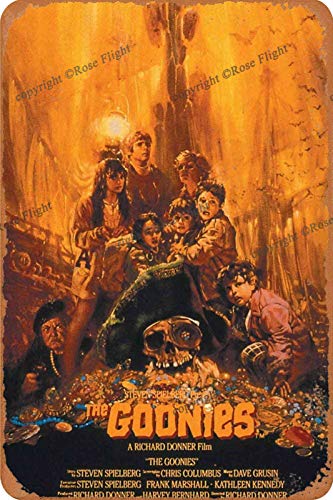 The Goonies Poster Carteles de Chapa Cartel de Metal Retro Garaje Hogar Jardín Pared Fiesta de cumpleaños Bar Café Cocina Decoración de Pared Vintage Arte