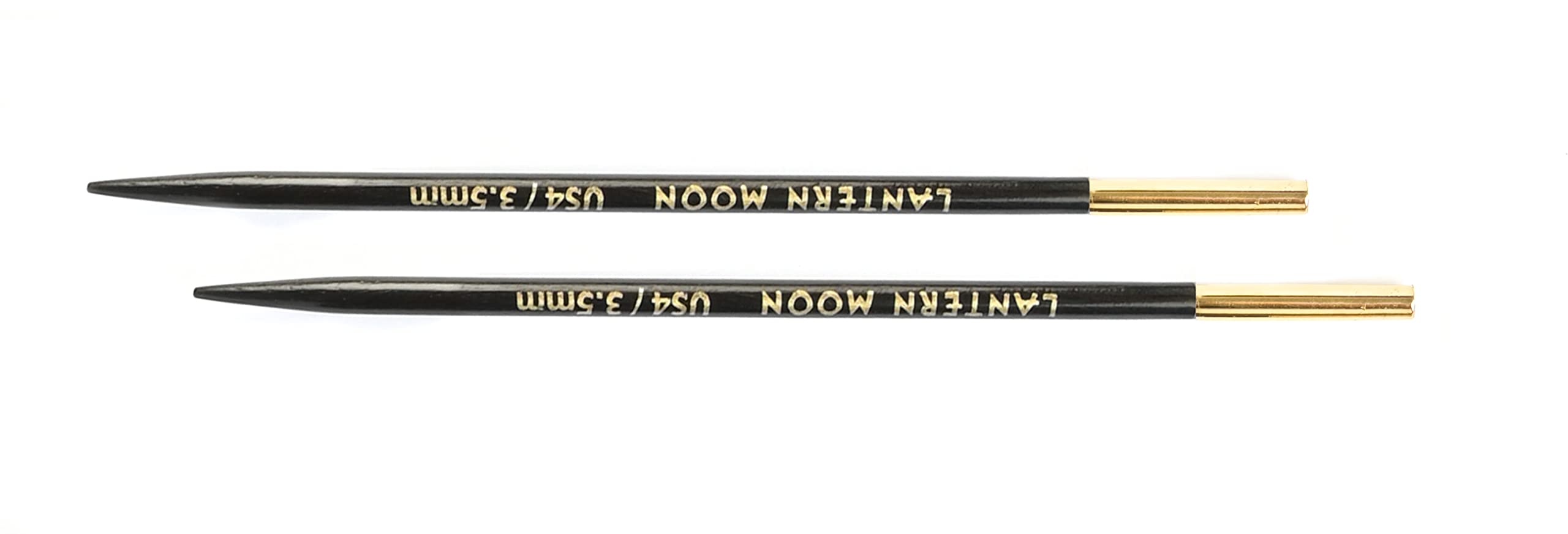 Lantern Moon Intercambiabile Ago Suggerimenti, Legno Di Ebano, Nero, 13Cm 4.00Mm, 2 Unità-image