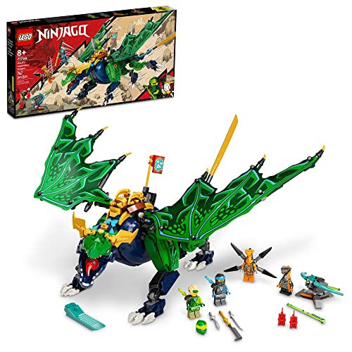 LEGO NINJAGO Lloyd’s Legendary Dragon Toy, 71766 Set with Snake Figures & NYA Minifigure, Collectible Mission Banner Series