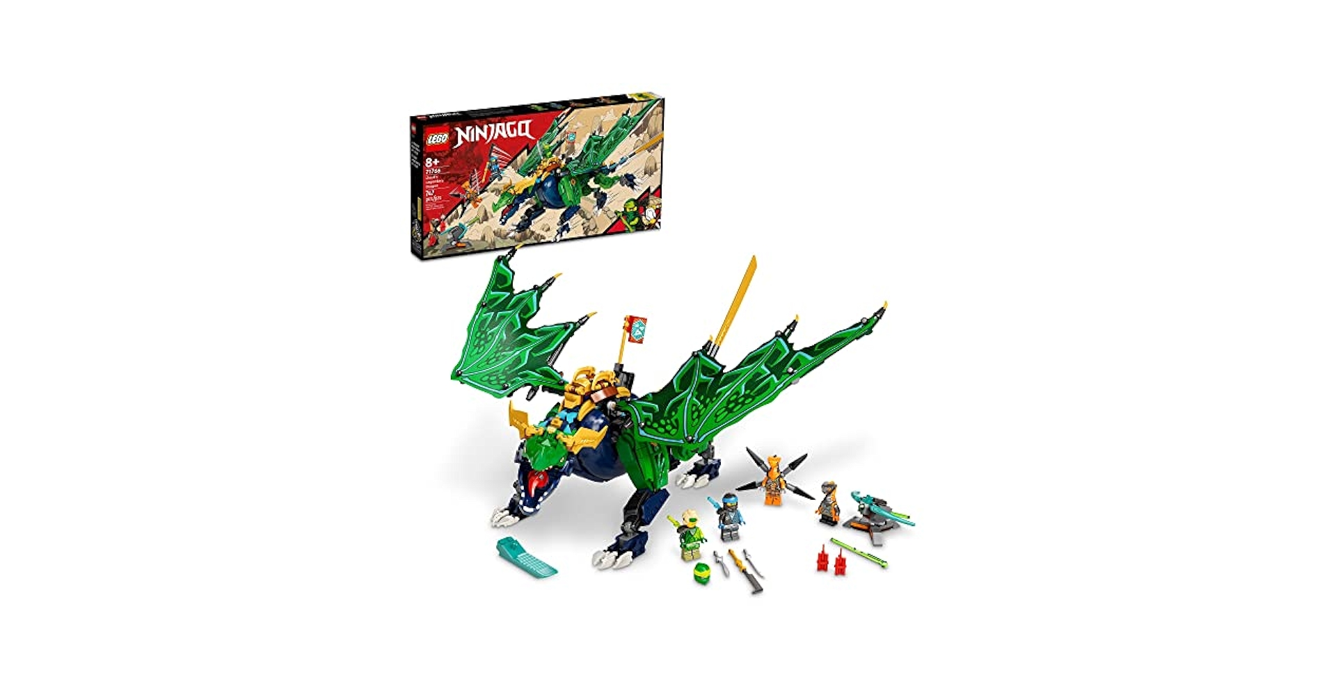 Amazon.com: LEGO NINJAGO Lloyd's Legendary Dragon Toy, 71766