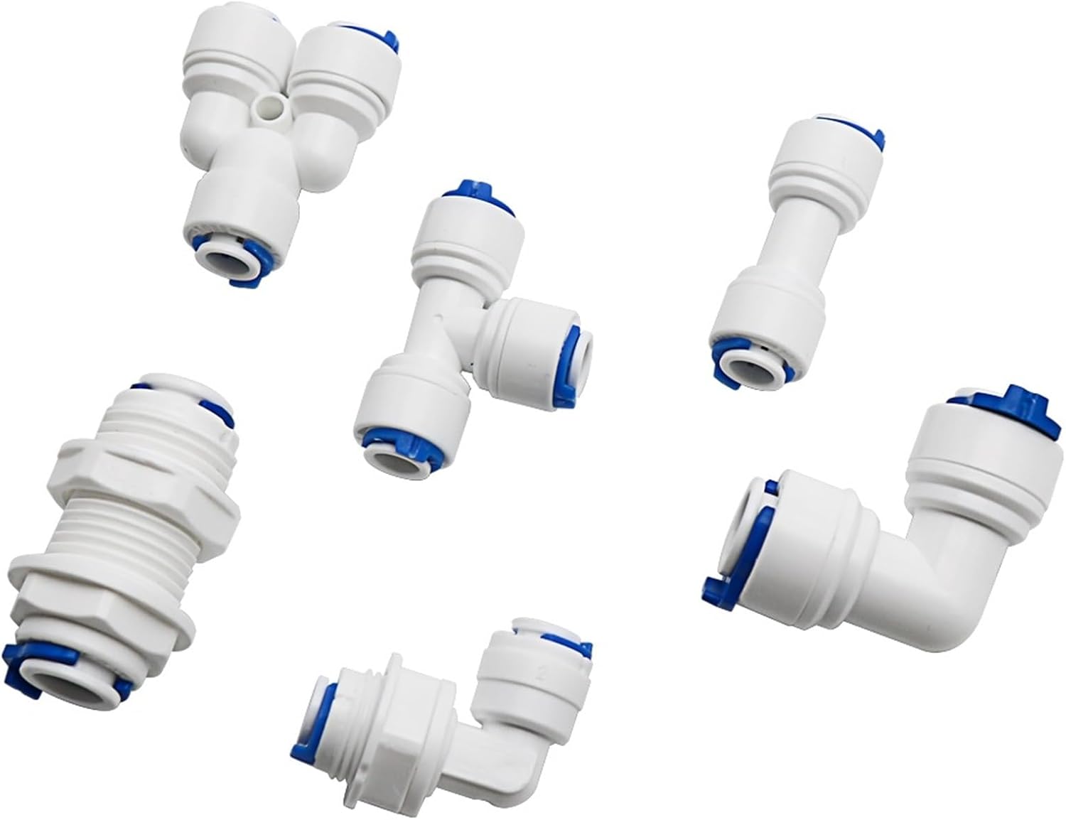 Reverse Osmosis Quick Coupling 1/4 3/8 Hose Connection Tee Y Connector 2 Way Equal Elbow Straight RO Water Plastic Pipe Fitting (Color : PMG 6.35mm-9.52mm)