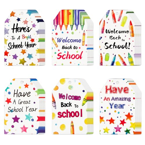 Étiquettes de bienvenue pour fournitures et cadeaux de rentrée scolaire x60