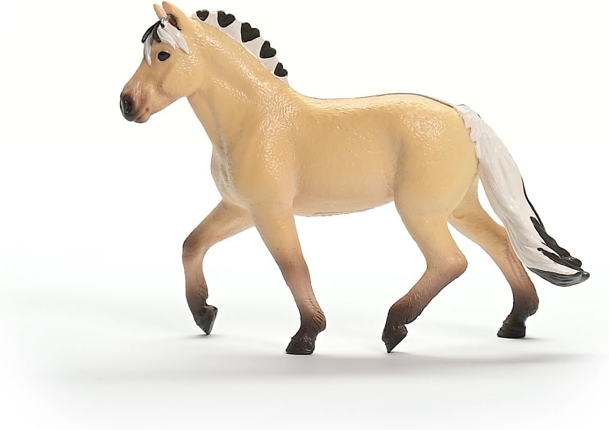 Schleich Horse Club - Norwegian Fjord Horse Mare Figurine - Pony Figures for Girls and Boys - Toys for Kids Ages 5+