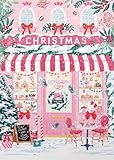 Pink Christmas Shop Diamond Art Kits for Adults, Diamond Painting Kits for Adults for Beginners, DIY Diamond Dots Art Kits, 5D Full Round Drill Gem Art Painting Kits for Home Wall Decor, 12x16 inch