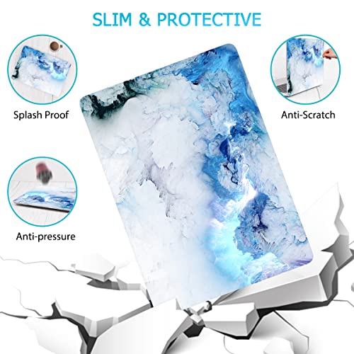 Mektron For Macbook Pro 16 Inch Case M1 A2485/M2 A2780, Plastic Hard Shell Laptop Case With Keyboard Skin & Screen Protector Compatible With Macbook Pro 16 Cover 2021 2023 Release, Cloud & Lightning #TOP5