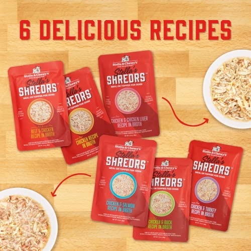 Proposed Value: Stella & Chewy's Cage Free Chicken & Chicken Liver Shredrs - Premium Dog Food Pouches - Perfect For Picky Eaters - 24 Pack, 2.8oz Each - image 6