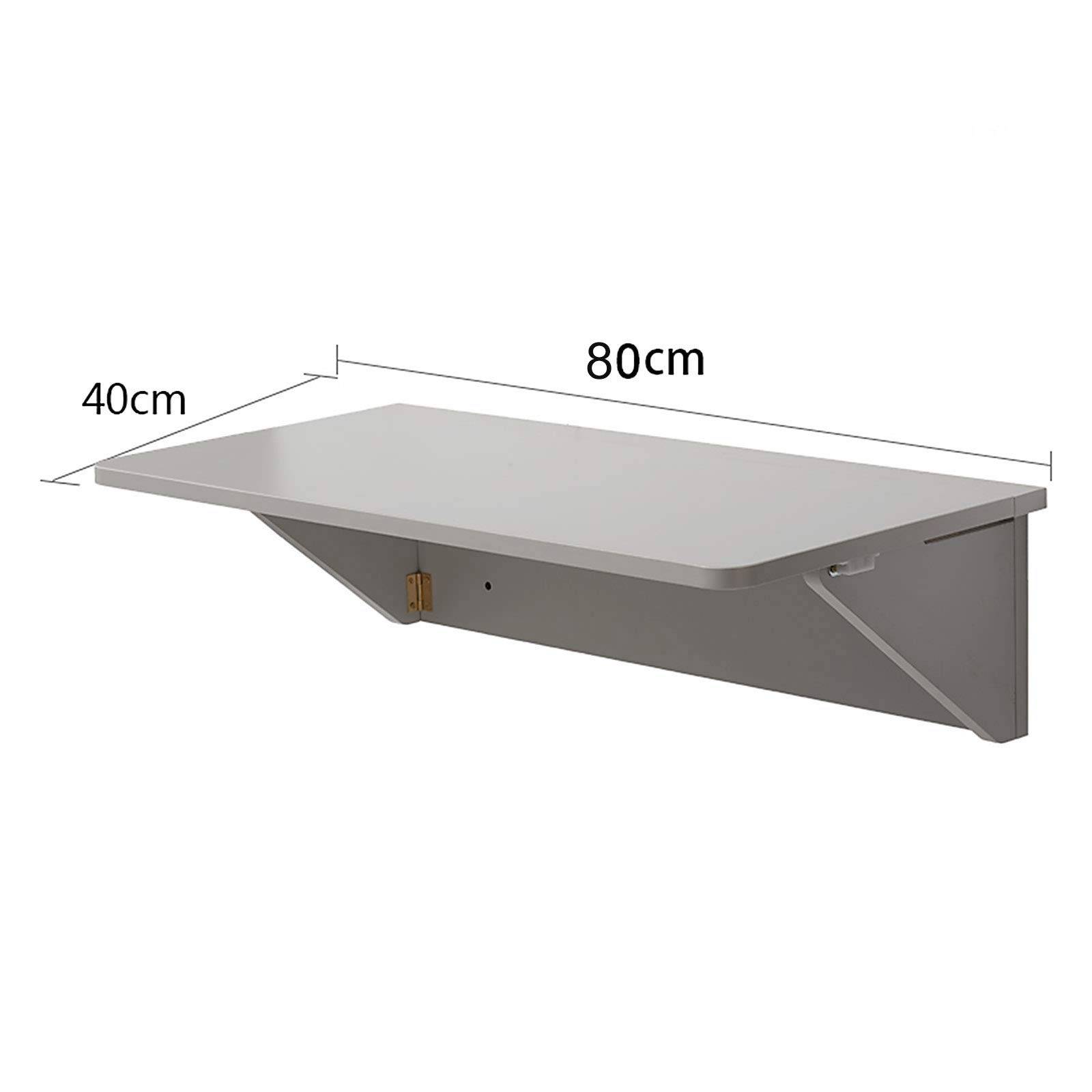 ZRN Bureau d'ordinateur Mural Pliable Table Suspendue Pliante Invisible pour buanderie/Bar à la Maison/Cuisine ou Salle à Manger