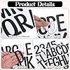 135PCS Large Letter Stickers, 3 Inch Black Vinyl Sticker for Bulletin Board, Poster Board, Mailbox, Scrapbooking, Waterproof Alphabet Stickers, Self-Adhesive Letter Decal, Home Party Decor(12 Sheets) #2