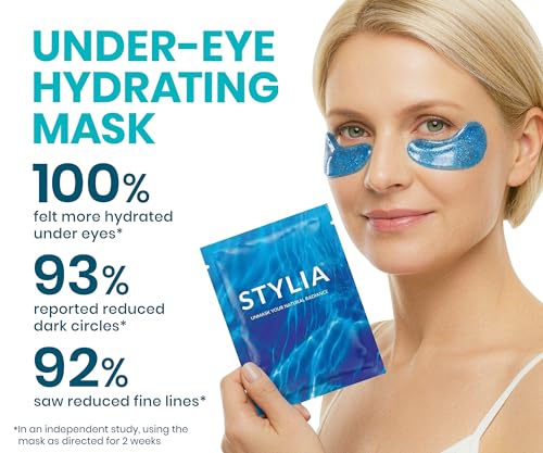 Stylia Collagen & Vitamin C Under Eye Patches for Puffy Eyes & Dark ...