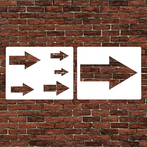 Arrow Stencil for Painting – Reusable DIY Craft Template for Walls, Canvas, Furniture, Scrapbooking, Wood, Fabric, Home Decor, Arts & Crafts Projects