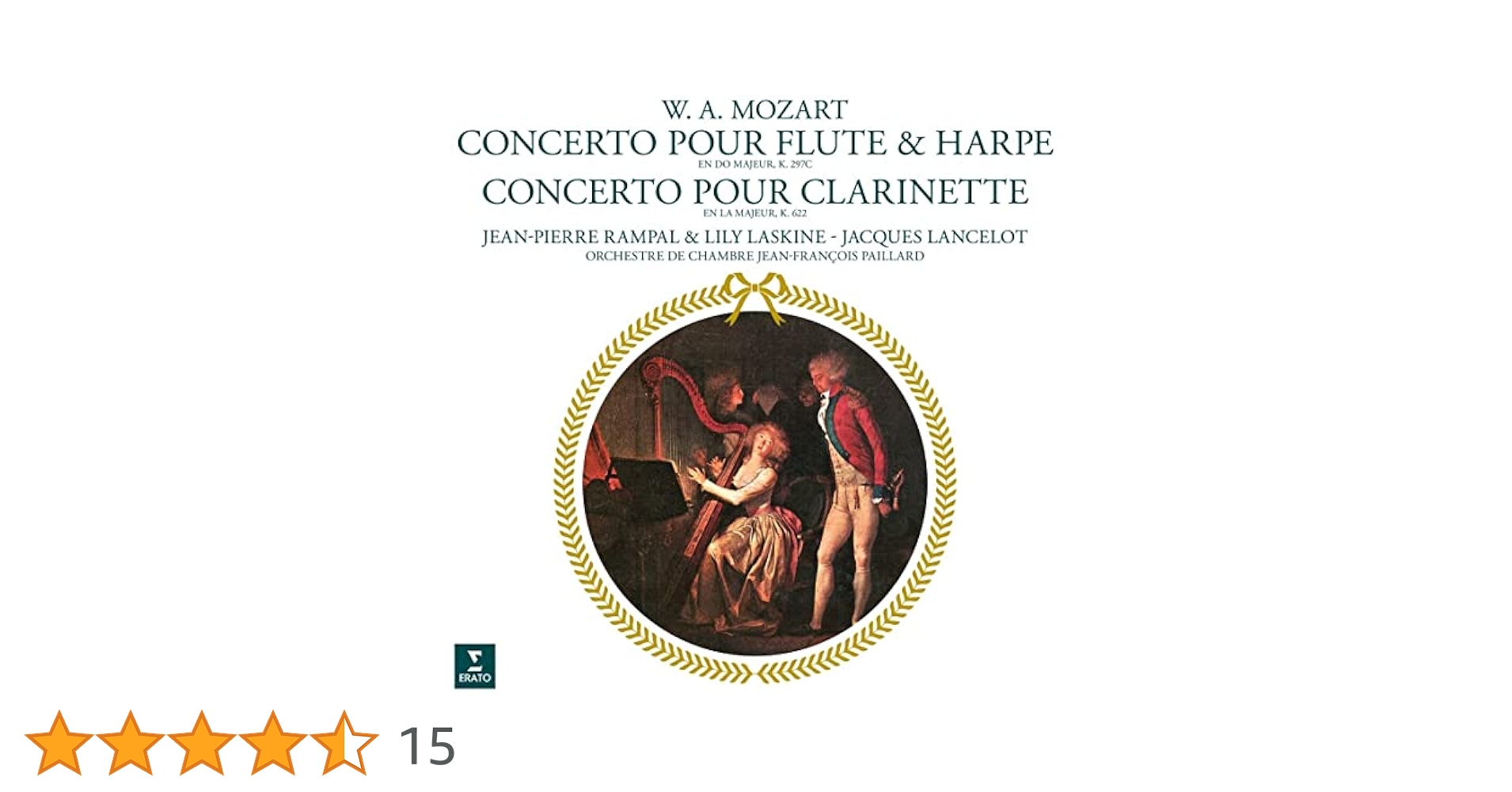 Jean-Pierre Rampal Flauta Lily Laskine Harpa Jacques