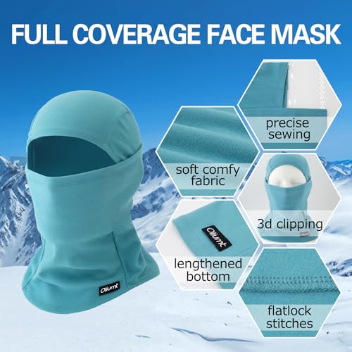 image for Oliumt Balaclava Ski Mask, Warm, Breathable & Lightweight, Full Covera