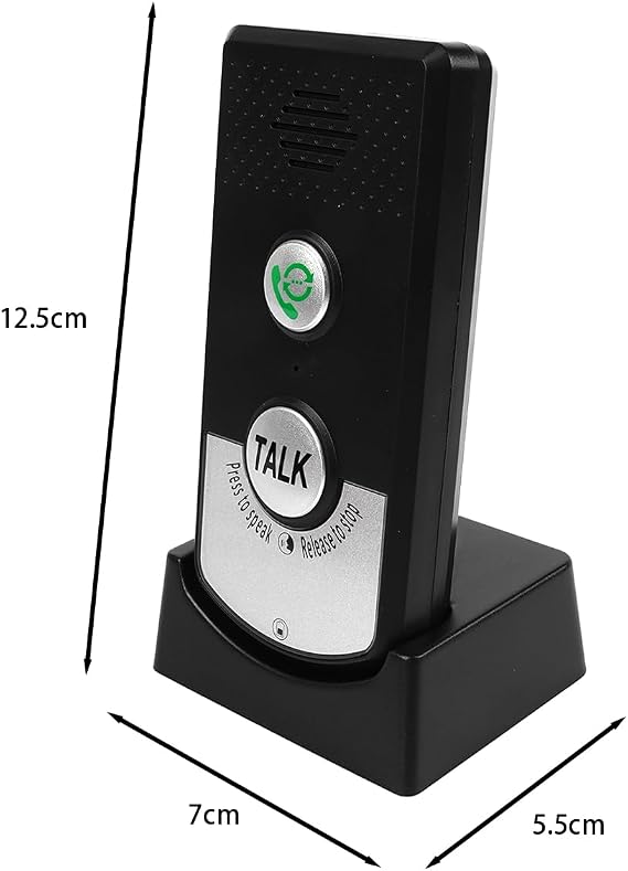 Sarini 2 Way Voice Intercom System Super Long Range Wireless Intercom Waterproof Indoor/Outdoor Interphone Easy Install for Home, Hospital, Office