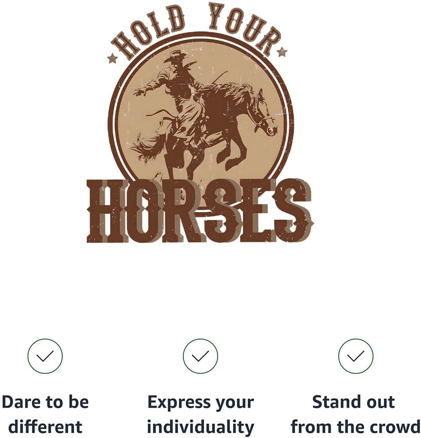Hold Your Horses Toddler Hooded Denim Jacket - Cowboy Present - Western Apparel - Denim with Gray, 18-24 Months