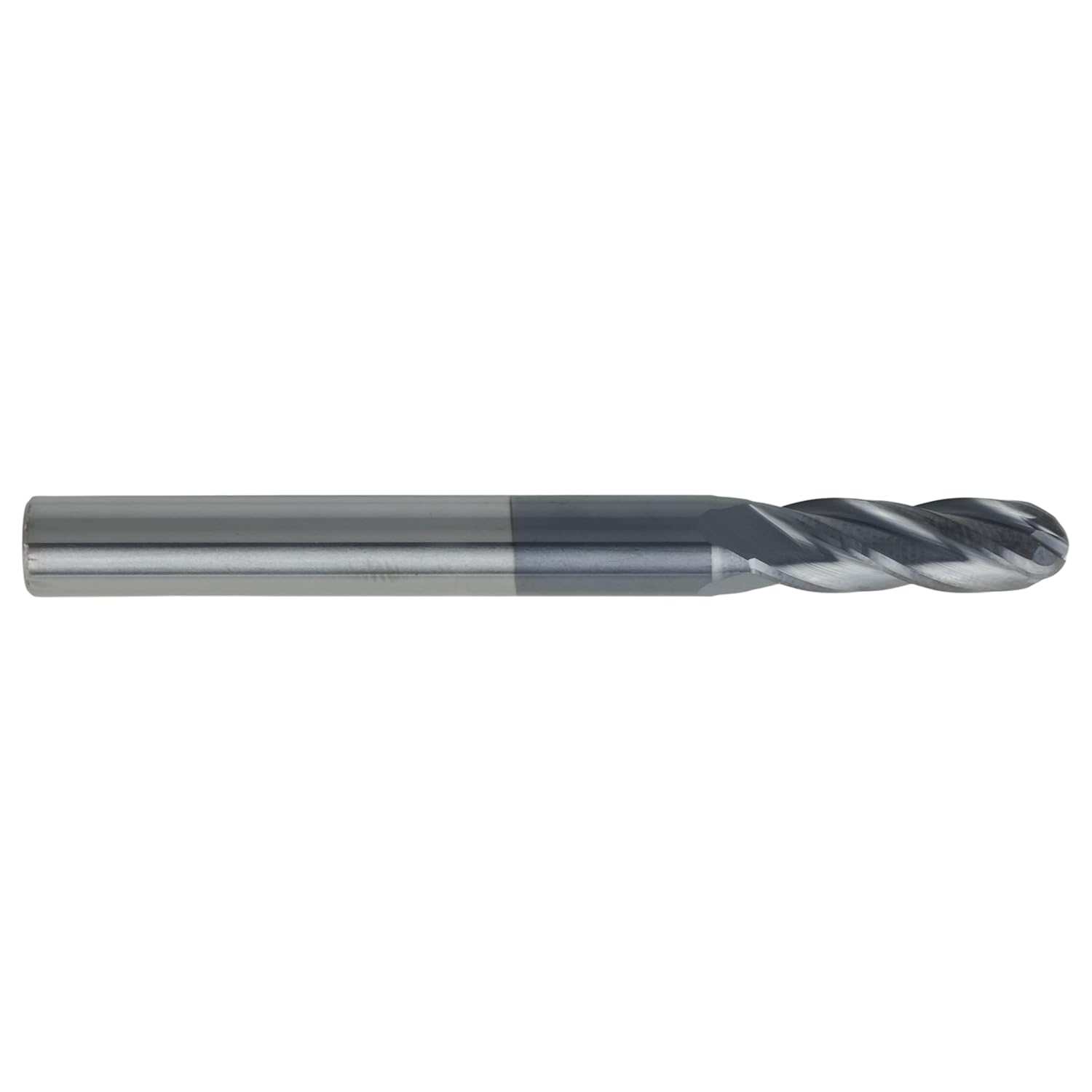 CME 5 pcs Micrograin Carbide End Mills, Ball Nose, TiAlN Coated, 15/64" Mill Diameter, 3/4" Length of Cut, 2 1/2" Overall Length, 4 Flute, Center Cutting