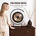 Generic 18in Mini Gong with Mallet Metal Gong Stand at The Seaside C-Stand Sound Healing Gongs for Therapys Yoga Various Small Spaces Long Sustain