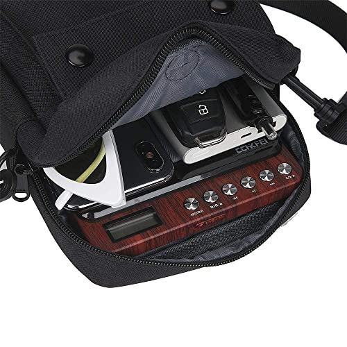 Portable Cd Player Bag, Waterproof Dvd Drive Canvas Case Walkman Handbag Shoulder Bag With Strap Compatible For Hott/Chenfec/Gueray/Naviskauto/Jinhoo/Jensen/Monodeal More Most Cd/Dvd Players #TOP4