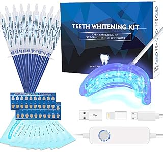 Teeth Whitening Kit Professional, Teeth Whitening Strips, Non-Sensitive Stain Remover for White Teeth