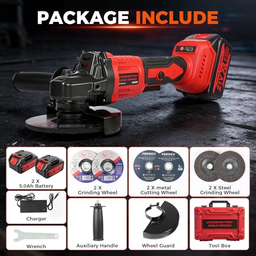 GEARWAVE Brushless Cordless Angle Grinder